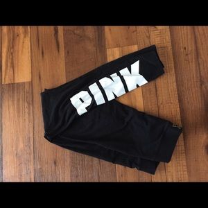Victoria’s Secret pink logo leggings
